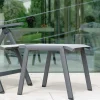 Allround Stapelhocker Alu mit Textilenbezug