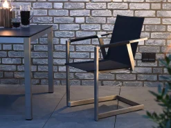 Allure Freischwinger Edelstahl Softex coal