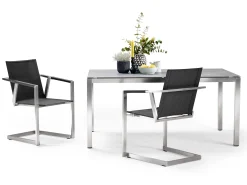 Allure Freischwinger Edelstahl Softex coal