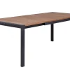 Alu Ausziehtisch Oriental Teak 160/220x92cm anthrazit