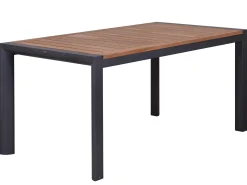 Alu Ausziehtisch Oriental Teak 160/220x92cm anthrazit