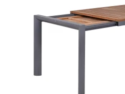 Alu Ausziehtisch Oriental Teak 160/220x92cm graphit