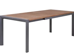 Alu Ausziehtisch Oriental Teak 160/220x92cm graphit