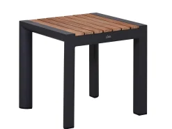Alu Beistelltisch Oriental Teak anthrazit 45x45cm