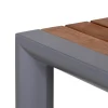 Alu Beistelltisch Oriental Teak graphit 45x45cm