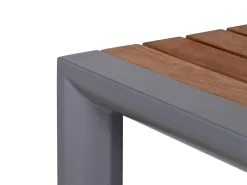 Alu Beistelltisch Oriental Teak graphit 45x45cm