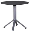 Alu HPL Klapptisch Nemo Ø80cm graphit Slate-Effekt