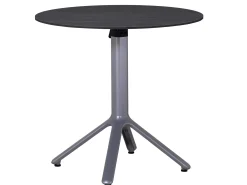 Alu HPL Klapptisch Nemo Ø80cm graphit Slate-Effekt