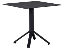 Alu HPL Klapptisch Nemo 80x80cm anthrazit Slate-Effekt
