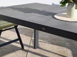 Alu Keramik Gartentisch Hartford 194x90cm anthrazit