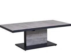 Alu Lift-Tisch Newport 160x90cm Keramik light-stone