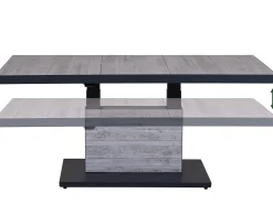 Alu Lift-Tisch Newport 160x90cm Keramik light-stone