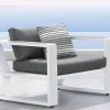 Alu Loungesessel Lovina white