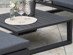 Alu Loungetisch Ventura anthrazit 80x80cm