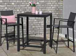 Aluminium Barhocker Trivento anthrazit|dark-smoke