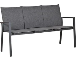 Aluminium Gartenbank Leona 3-Sitzer anthrazit|dark-smoke
