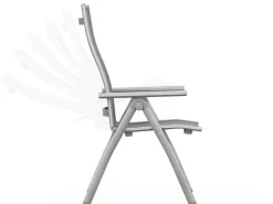 Aluminium Klappsessel Ascanio graphit|dark-smoke