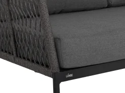 Aluminium Rope 3-Sitzer Loungesofa Ancona