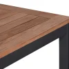 Aluminium Teakholz Gartentisch Serie Melago anthrazit