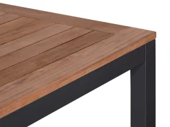 Aluminium Teakholz Gartentisch Serie Melago anthrazit