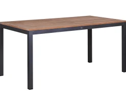 Aluminium Teakholz Gartentisch Serie Melago anthrazit