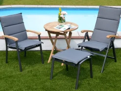 Alu Niederlehner Auflage 105x50cm Malibu grey