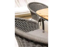 Alu Rope Dining Sessel Cordial grey Kissen Sunbrella® Storm