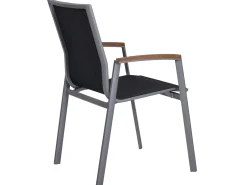Alu Stapelsessel Oriental Teak graphit|anthrazit