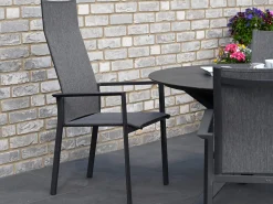 Alu Stapelsessel Trivento Highback anthrazit|dark-smoke