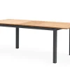 Alu-Teak Ausziehtisch Bellano 160/210x90cm anthrazit