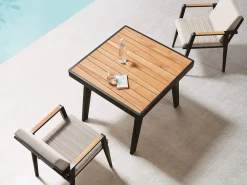 Alu-Teak Dining-Sessel Regency