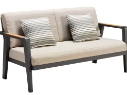Alu-Teak Loungemöbel Regency Loungesofa 2-Sitzer
