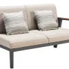 Alu-Teak Loungemöbel Regency 2-Sitzer Endmodul rechts