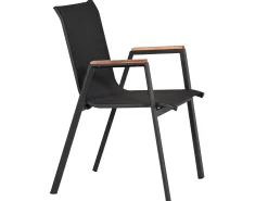 Alu Teak Stapelsessel Mandarin II anthrazit|anthrazit