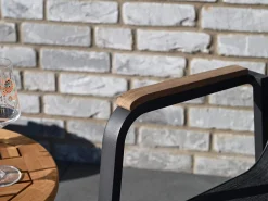 Alu Teak Stapelsessel Santa Fe anthrazit|anthrazit