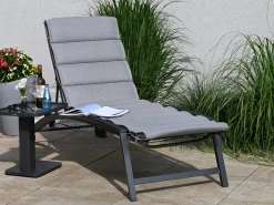 Alutex Liegen Auflage Florence 200x60cm Twist grau