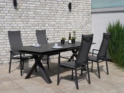 Alu Verstellsessel Trivento anthrazit|dark-smoke