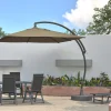 Ampelschirm Easy Sun Premium 300x300cm anthrazit taupe