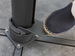 Ampelschirm Easy Swing Alu schwarz matt Ø350cm hellgrau