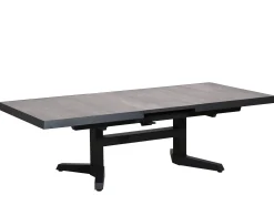 Ausziehbarer Lift-Tisch Tacoma light stone grey 143-183x88cm
