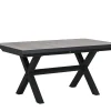 Ausziehtisch Toskana 160-200x90cm Keramik light stone grey