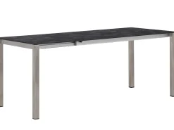 Ausziehtisch Verano 138/188x80cm HPL Edelstahl gebürstet