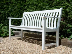 Bank New England Broadfield weiß 151cm Dreisitzer