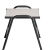 Black Line MANHATTAN Hocker Alu schwarz matt Bezug Dublin