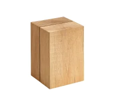 Blocc Teak-Kubus Beistelltisch Hocker 30x30x42cm