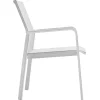 Breeze Stapelsessel Alu white Softex shell