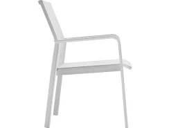 Breeze Stapelsessel Alu white Softex shell