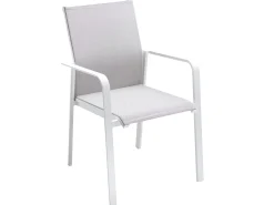 Breeze Stapelsessel Alu white Softex shell