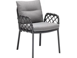 Caro Dining-Sessel Alu anthracite String-Flex anthracite