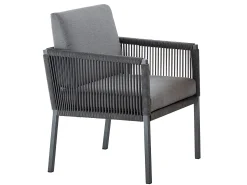 Club Dining-Sessel anthracite inkl. Polster BOMBAY 626 anthracite